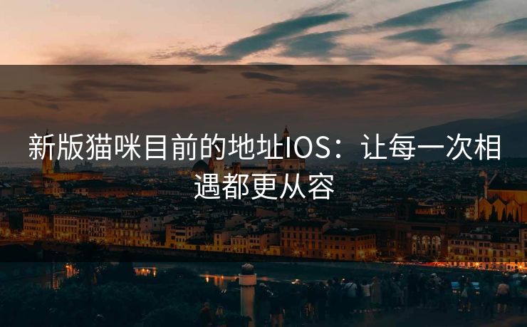 新版猫咪目前的地址IOS：让每一次相遇都更从容